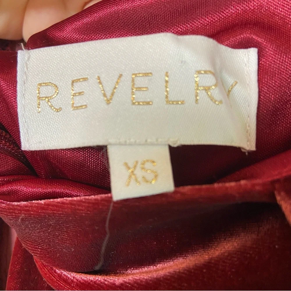 Revelry Micah Convertible Velvet Dress Bridesmaid - Picture 3 of 8